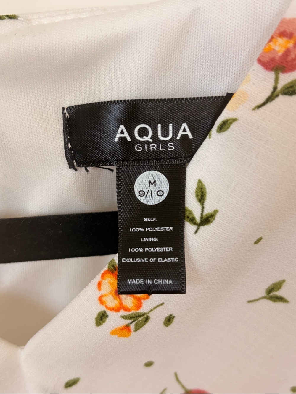 Aqua Kids Cream Floral Ruffle Dress with Yellow & Pink Blooms - Picture 4 of 4